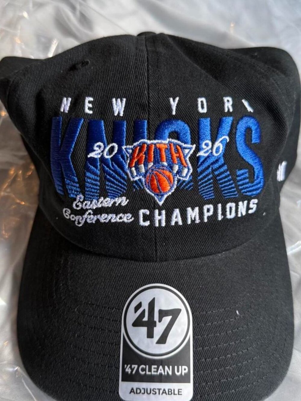 Kith & '47 for the New York Knicks 2026 Finals Clean Up Cap hat
